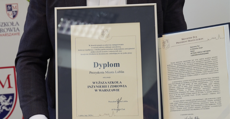 Dyplom od Prezydenta Lublina